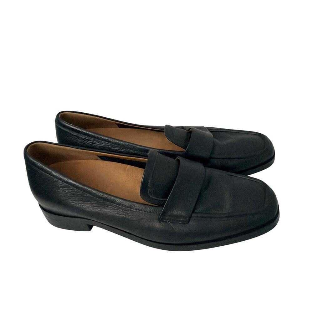 Vionic Sellah II Shoes Womens Size 6 Black Leather Loafers Comfort